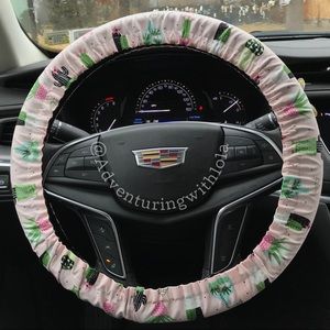 Cacti - Boho Hippie Cactus Steering Wheel Cover